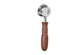 58mm Espresso Bottomless Portafilter with Solid Wood Handle, 3 Ears Stainless Steel Portafilter, Replacement Accessories(MM)