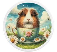 58mm 'Guinea Pig In Teacup' Medium Button Pin Badge (BB00146489)
