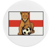 58mm 'Lioness With Football' Medium Button Pin Badge (BB00147126)
