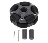 58mm Plastic Omnidirectional Wheel, Gray Black, Excellent Load Stability, Plastic Omnidirectional Wheel, Double Row