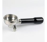 58mm Portafilter Double Spout Compatible with E61 Group Head, 2 ears 58mm Portafilter with Filter Basket and ABS Handle