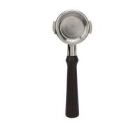 58mm Portafilter with Wooden Handle, Ergonomic Bottomless Design, Ultra Fine Mesh Filter for E61 - Durable Stainless Steel, Easy to Clean, Precision Coffee Brewing