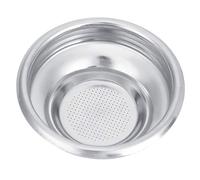 58mm Pressurized Filter Basket, Stainless Steel Portafilter Basket Espresso Machine Parts Single Double Cup for Portafilter Coffee Machine (Single Serving)