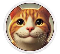 58mm 'Smiling Ginger Cat' Medium Button Pin Badge (BB00137270)