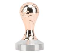 58mm Stainless Steel Coffee Tamper, Ergonomic Handle Coffee Press Tamper for Uniform Espresso Tamping, Compatible with Most Home and Commercial Espresso Machines (Rose Gold)
