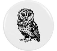 58mm 'Tawny Owl Standing' Medium Button Pin Badge (BB00144321)