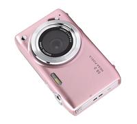 58MP 4K Digital Camera with 2.88 Screen & 16X Zoom | Autofocus Vlogging Camera | 800mAh Battery | Lightweight Compact Camera for Travel Photography Beginners (Rose)