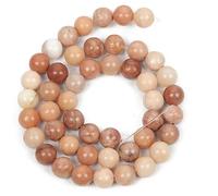 58PCS 6mm Natural Peach Rose Pink Jade Stone Round Beads for Jewelry Making DIY Bracelet Necklace