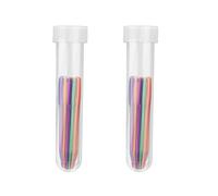 58Pcs Large Eye Bent Tip Needle Aluminum Tapestry Needle with Tube Big Eye Curved for Knitting Weaving Tapestry Embroidery Sewing