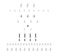 58Pcs Screw Replacement Full Set Screws For Lite Game Console Host Internal External Metal Screw Set Screws