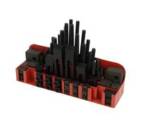 58pcs T-Slot Clamping Kit, Milling Clamping Set, Metric Engineering Precision Universal T-Slot Clamp Sets, for CNC Lathe Mill Metal Cutting Machine, Mechanical Worktable