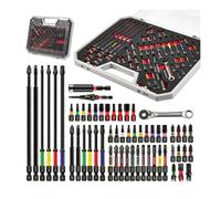 58Pcs Tools Set Packaged With Impact Screwdriver Bits,Mini Wrech,Step Drill,Socket Adapter And Bit Holder For DIY