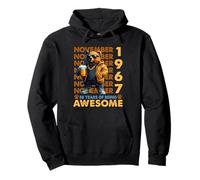 58th Birthday Bear Legends November 1967 58 Years Old Mens Pullover Hoodie