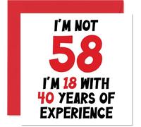 58th Birthday Card for Women and Men