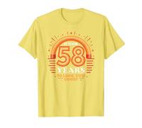 58th Birthday Gift: Vintage 1965 Retro Funny Quote T-Shirt, Men, Lemon, S