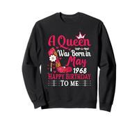 58th Birthday High Heel A Queen Was Born In May 1968 Sweatshirt