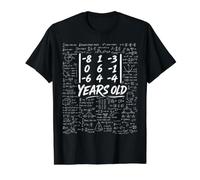 58th Birthday Matrix Determinant Math Nerd Funny Value Graphic T-Shirt, Men, Black, S