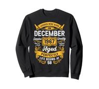 58th Birthday Real Legends December 1967 58 Years Old Men Sweatshirt