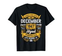 58th Birthday Real Legends December 1967 58 Years Old Men T-Shirt