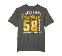 58th wedding anniversary for couple 58 Year Wedding Marriage T-Shirt