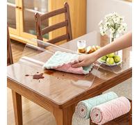 58x210cm Clear PVC Desk Mat Pad Plastic Table Protector Cover 1.5mm Thick Protective Waterproof Resistant Plastic Rectangular Vinyl Non-Slip Desk Pad