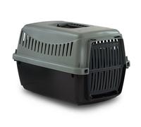 URBNLIVING Plastic Pet Carrier for Dogs & Cats - Durable & Lightweight Travel Crate with Secure Lock & Ventilation - Easy Clean Kennel for Puppies, Kittens & Small Pets - 2