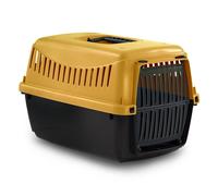 URBNLIVING Plastic Pet Carrier for Dogs & Cats - Durable & Lightweight Travel Crate with Secure Lock & Ventilation - Easy Clean Kennel for Puppies, Kittens & Small Pets - 2