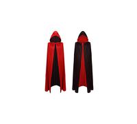 59" Halloween Vampire Cloak Capes,Unisex Reversible Hooded Vampire Witch Cloak Cape for Christmas Halloween Party Cosplay Costumes,Adult or Children