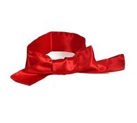 59 Inch Long Sleep Eye Mask, Multifunctional Double-Sided Silk Scarf Strap, Couple Daily Intimate Strap Gifts for Couples- Q (Red)