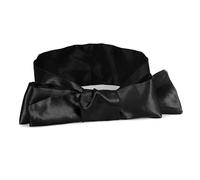 59 Inch Long Sleep Eye Mask, Multifunctional Double-Sided Silk Scarf Strap, Couple Daily Intimate Strap Gifts for Couples- Q (Black)