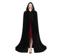 59 Inch Medieval Cape, Vampire Raven Hood, Cape, Cosplay Costume for Halloween, Theatre, Festival, Outdoor Hunting, Stage Performance, Gothic, for Adults, Unisex for the