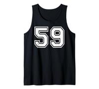 59 Number Fifty-Nine Team Sports Graphic Matching Varsity Tank Top
