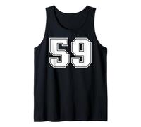 59 Number Fifty-Nine Team Sports Graphic Varsity Matching Tank Top