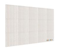 59" x 36" Large Bulletin Board for Walls, 15-Pack Felt Wall Tiles Cork Board Alternative with 30 Pushpins, Decorative Wall Photo Pinboard for Office, Home, School, Camel