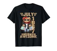 59 Year Old July 1967 Teddy Bear 59th Birthday Women T-Shirt
