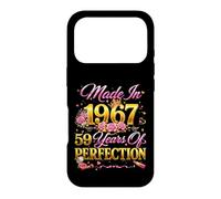 59 Year Old Made in 1967 Retro Floral 59th Birthday Women Case for iPhone 17 Pro