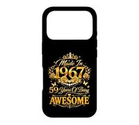 59 Year Old Made in 1967 Retro Floral 59th Birthday Women Case for iPhone 17 Pro
