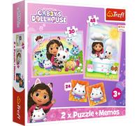 Puzzle 2w1 + memos Gabi z kocim przyjacielem TREFL - Trefl