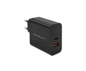 5901878523811 Qoltec Ładowarka Super Quick PD 1xUSB-C 1xUSB 90W 5-20V 2.4-4.35A