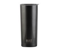 590ml Double Walled Stainless Steel Travel Mug Charcoal Built NY Black One Size