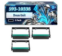 593-10338 Drum Unit Compatible for Dell 2230 2330 2330N 3330DN 2230D 2330D Printers, With Chip Large Capacity 30000 Pages (3 Pack Black)