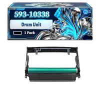 593-10338 Drum Unit Compatible for Dell 2230 2330 2330N 3330DN 2230D 2330D Printers, With Chip Large Capacity 30000 Pages (1 Pack Black)