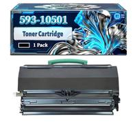 593-10501 Toner Cartridge Compatible for Dell 2230 2230d 2230dn Printers, With Chip Large Capacity 3500 Pages (1 Pack Black)