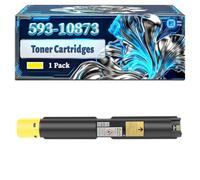 593-10873 Toner Cartridges Compatible for Dell 7130CDN Printers, With Chip Large Capacity 19000 Pages (1 Pack Yellow)
