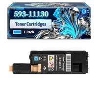 593-11130 Toner Cartridges Compatible for Dell C1660W Printers, With Chip Large Capacity 2250 Pages (1 Pack Cyan)