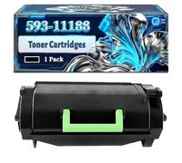 593-11188 Toner Cartridges Compatible for Dell B 5460dn B 5465dnf Printers, With Chip Large Capacity 45000 Pages (1 Pack Black)