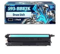 593-BBEJK Drum Unit Compatible for Dell C 2660dn C 3760n C 2665dnf C 3765dnf C 3760dn Printers, With Chip Large Capacity 60000 Pages (1 Pack Black)