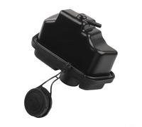 594112 Lawn Mower Tank Replacement Kit, Black Plastic Garden Engine Petrol Container with Cover, Compatible Outdoor POWERs Equipment Gas Reservoir for Walk