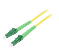 59628 fiber optic patch cable OS2 LC/APC, both sides 1 m LSZH yellow Goobay