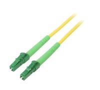 59635 fibre optic patch cable OS2 LC/APC, 25m LSZH yellow Goobay on both sides